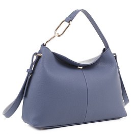 Chain Accent Top Handle Crossbody Hobo Bag