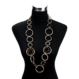 FASHIONABLE ACETATE CHAIN NECKLACE SLN1395