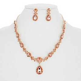 VICTORIAN RHINESTONE NECKLACE SET