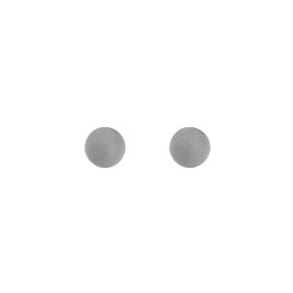 Fashionable Grey Semi Precious Ball Stud Earring SLNE0403