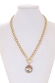 PACK OF 12 TRENDY ASSORTED COLOR FASHION NECKLACE