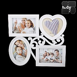 STYLISH PUZZLE PICTURE FRAME 4- 4 X 6 SLPIC912