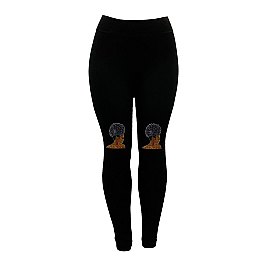 FASHIONABLE BROWN SUGAR RED EAR LEGGINGS