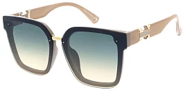 Pack of 12 Square Frame Gold Bridge H Emblem Shades