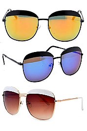 ASSORTED COLOR FASHION AVIATOR SUNGLASSES