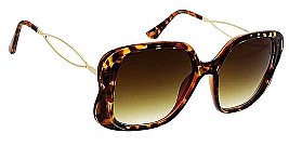 PACK OF 12 POLYCARBONATE STYLISH LARGE BUTTERFLY FRAME SUNGLASSES