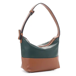 Color Block Accent Hobo Shoulder Bag