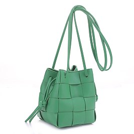 Woven Bucket Crossbody