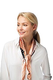 Polka Dot Print Square Scarf