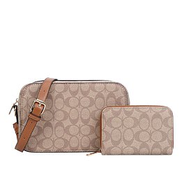 Oval Monogram Crossbody Bag With Wallet