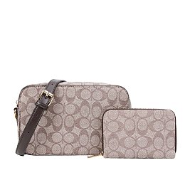 Oval Monogram Crossbody Bag With Wallet