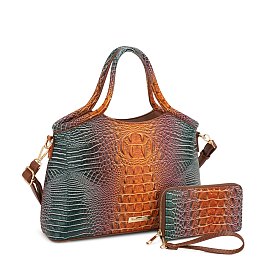 2-IN-1 Tie-dyed Croc Satchel-Crossbody Bag