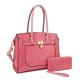 WHOLESALE CROC PADLOCK SATCHEL WHOLESALE