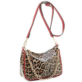 leoprad croos body satchel