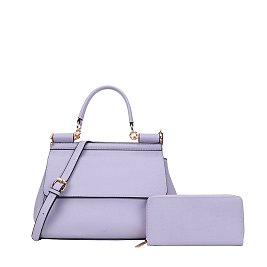 2- In-1 Saffiano Doctor Design Handbag with Wallet