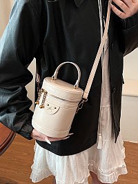 Cylender Shape Bucket - Cross body Bag