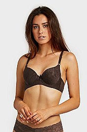 PACK OF 6 PIECES SEXY JACQUARD FULL CUP UNDERWIRE BRASSIERE MUBR4292J