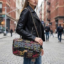 graffiti shoulder bag on sale