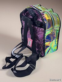 Holographic Rainbow Glitter Mini Backpack