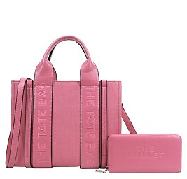 Fashion  "The Tote Bag" Handbag + Wallet Set