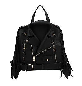 BEE STRIP ACCENT Monogram Fashion Backpack > Shoulder Bags, Backpack >  Mezon Handbags