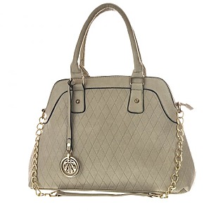 DOME SHAPE TEXTURED SOFT TOUCH SATCHEL