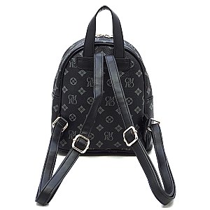 black monogram backpack