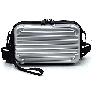 Fashion ABS Plastic Stripe Mini Crossbody Bag