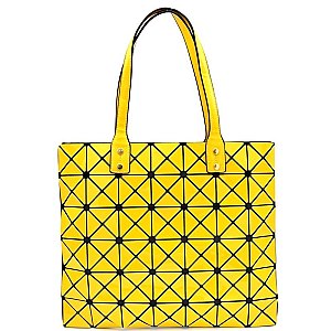 87221-LP Geometry Patchwork Light-weight Shopper Tote