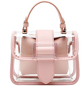 2 in-1 V- Accent Satchel Purse / Wallet Set > Satchel > Mezon Handbags