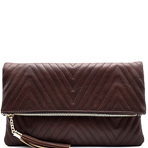 A048QA-LP Fashion Chevron Quilted Flap Envelop