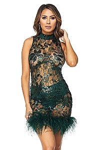 PACK OF 6 PIECES SEXY SLEEVELESS SEQUINED DRESS BJBD40060P1