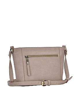 FASHION FRONT ZIP STYLISH SMOOTH PU LEATHER FASHION CROSSBODY SLING BAG  JYBGS-7917