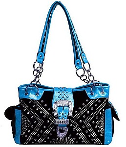 Rhinestone Pattern Western Tote