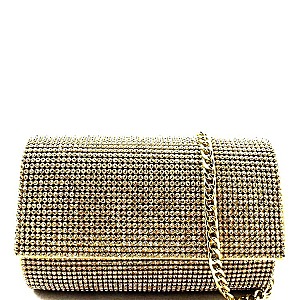 Rhinestone Embellished Med-length Clutch