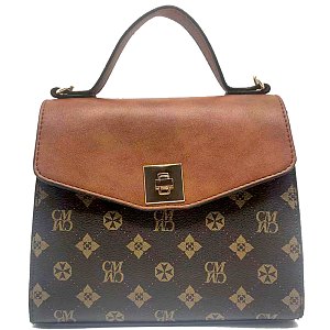 Monogram Twist Lock Flap Satchel