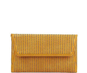 STYLISH CUTTING PATTERN ENVELOPE CLUTCH WITH CHAIN JYCTCL-0017