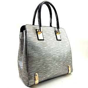 Modern Accented Textured Tote