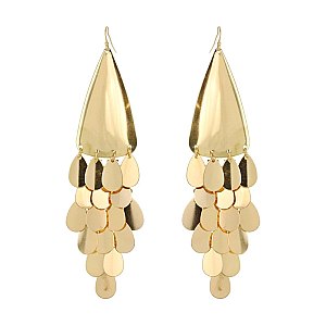 Trendy Dangly Metal Fish Hook Earring SLE1511