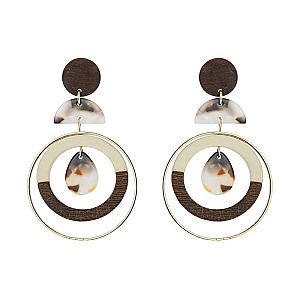 Trendy Round Dangly Fashion Earring SLE1892