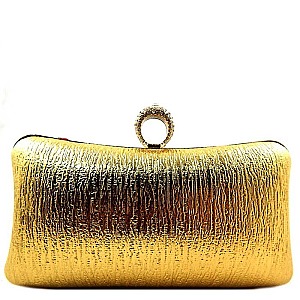 Ring Handle Hard Frame Evening Bag