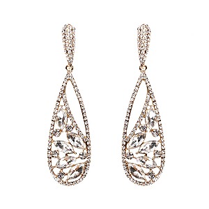 FASHIONABLE STONE POST EARRINGS SLEQ573