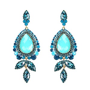 Trendy Dangling Stone Earrings SLES1099