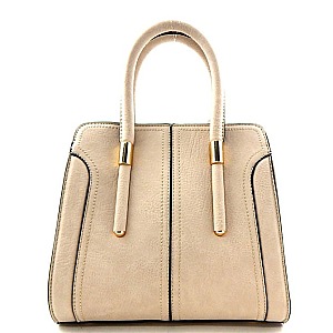 Metal Accented 2 Way Small Satchel