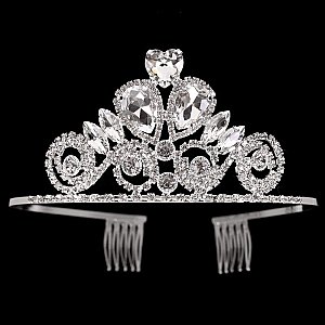 DAZZLING TOWER RHINESTONE TIARA SLHTY8747