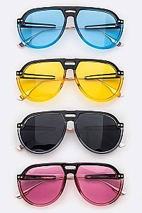 Pack of 12 Pieces Iconic Raver Sunglasses LA113-POP8284