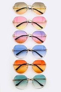 Pack of 12 Pieces Ocean Lenses Mix Tone Sunglasses LA138-2219