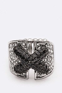 Crystal Cross Iconic Stretch Ring LARB2157