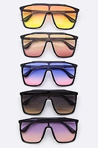 Pack of 12 Pieces Gradient Unilens Sunglasses LA108-80810C4