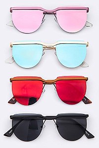 Pack of 12 Pieces Color Lens Iconic Sunglasses LA113-POP8164